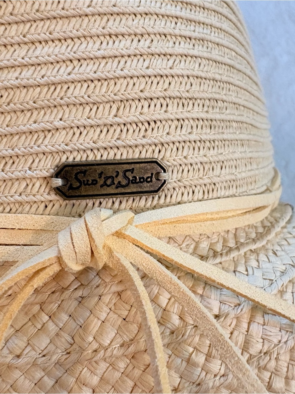 Sun And Sand Rainbow Trim Straw Sun Hat - Picture 3 of 6